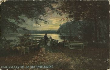Old postcard of Uglei lake.