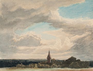 Painting of a landscape in Odenthal.