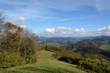 View from the Hainfeld Hut in Lower Austria.