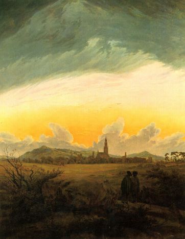 Painting of Neubrandenburg by Caspar David Friedrich.