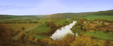 The river Weser near Hann. Münden.