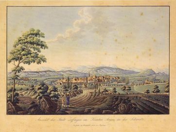 Old illustration of Zofingen.