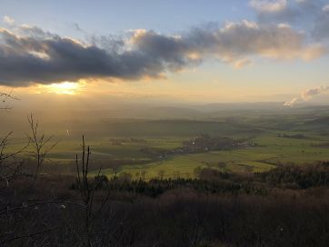 View from the Ith ridge towards Bremke.