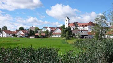 View of Buchau Abbey.